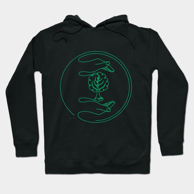 Caring for the environment. Hoodie by Fresh look